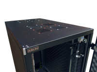 Schallgedämmter Serverschrank SILENCE RACK - 24 HE - 600 x 1.000 mm - schwarz