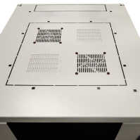 Schallgedämmter Serverschrank SILENCE RACK - 24 HE - 600 x 800 mm - lichtgrau