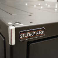 Schallgedämmter Serverschrank SILENCE RACK - 24 HE - 2 SILENT-Lüfter - 800 x 1000 mm - Sichttür - Vollblechtür - schwarz