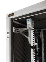 Schallgedämmter Serverschrank SILENCE RACK - 24 HE - 800 x 800 mm - lichtgrau