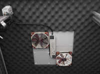 Schallgedämmter Serverschrank SILENCE RACK - 24 HE - 2 SILENT-Lüfter - 800 x 800 mm - Sichttür - Vollblechtür - schwarz