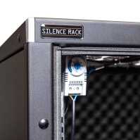 Schallgedämmter Serverschrank SILENCE RACK - 33 HE - 600 x 800 mm - schwarz