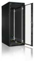 Schallgedämmter Serverschrank SILENCE RACK - 42 HE - 4 SILENT-Lüfter - 600 x 600 mm - Sichttür - Vollblechtür - schwarz