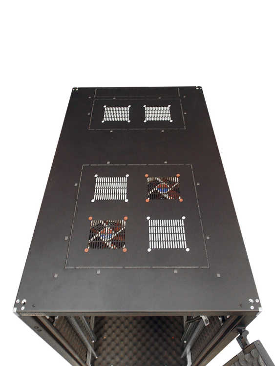 Schallgedämmter Serverschrank SILENCE RACK - 42 HE - 600 x 800 mm - schwarz