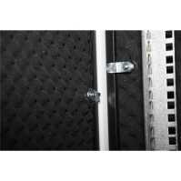 Schallgedämmter Serverschrank SILENCE RACK - 42 HE - 4 SILENT-Lüfter - 800 x 1.000 mm - Sichttür - Vollblechtür - schwarz
