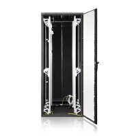 Schallgedämmter Serverschrank SILENCE RACK - 42 HE - 4 SILENT-Lüfter - 800 x 1.000 mm - Sichttür - Vollblechtür - schwarz