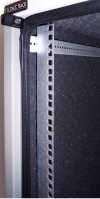 Schallgedämmter 19"-Schrank SILENCE RACK Office - 18 HE - 600x600 mm - lichtgrau