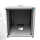 19"-Schrank RESISTER - erhöhter Staubschutz - 12 HE - Glastür - BxT 600x600mm - lichtgrau