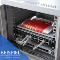 WLAN-geeigneter 10"-Verteiler von LIEBERNETZ - 260 mm Tiefe - 4 HE - Kunststoff - Keystone-Panel