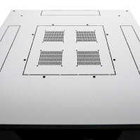 Offener 19"-Schrank - 42 HE - 800 x 800 mm - 4 Montageschienen - 1000 kg Traglast - lichtgrau - konfigurierbar