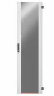 Sichttür für SZB IT Rack mit 42 HE x 600 mm Breite - 3-Punkt-Schliessung - lichtgrau