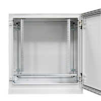 19"-Outdoor-Netzwerkschrank SCHNEIDER ELECTRIC - Polyester - 21 HE - BT 750x620 mm - Fronttür  Rückwand - IP54 - lichtgrau