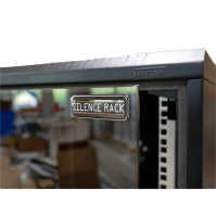 Kleiner schallgedämmter 19"-Serverschrank RCA von TRITON - 12 HE - 600x900 mm - 2x Lüfter Silence Noctua - schwarz