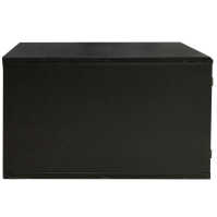 Kleiner schallgedämmter 19"-Serverschrank RCA von TRITON - 12 HE - BxT 600x900 mm - Glastür - 2 x Super Silence Lüfter - Rollen - schwarz