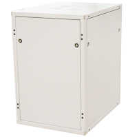 Kleiner 19"-Netzwerkschrank SZB IT - 18 HE - 600 x 600mm - Glastür - Rückwand - lichtgrau