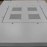 Kleiner 19"-Netzwerkschrank SZB IT - 18 HE - 600 x 600mm - Glastür - Rückwand - lichtgrau