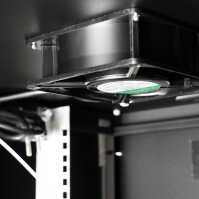 19"-Schrank RESISTER RACK - erhöhter Staubschutz IP50 - 15 HE - Glastür - BxT 600x800mm - schwarz