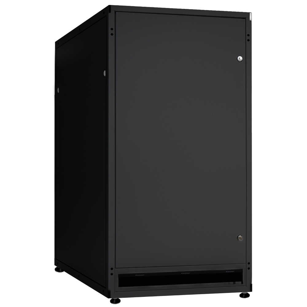 19"-Schrank SZB - 24 HE - 600 x 1000mm - Sichttür - Vollblechtür , 592,80