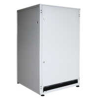 19"-Netzwerkschrank SZB IT - 24 HE - 600 x 600mm - Sichttür - Vollblechtür - lichtgrau