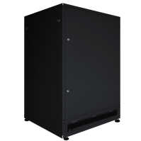 19"-Serverschrank SZB IT - 24 HE - 800 x 1000mm - Sichttür - Vollblechtür - schwarz