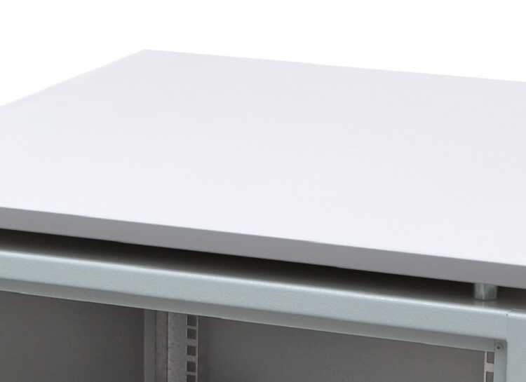 Deko-Holzplatte "Lichtgrau" für SZB IT / Silence Rack - für Schrankgrundmaße B 600 x T 1.000 mm