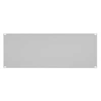 19"-Blindplatte/Rackblende - 4 HE - stabile Metall-Version - lichtgrau