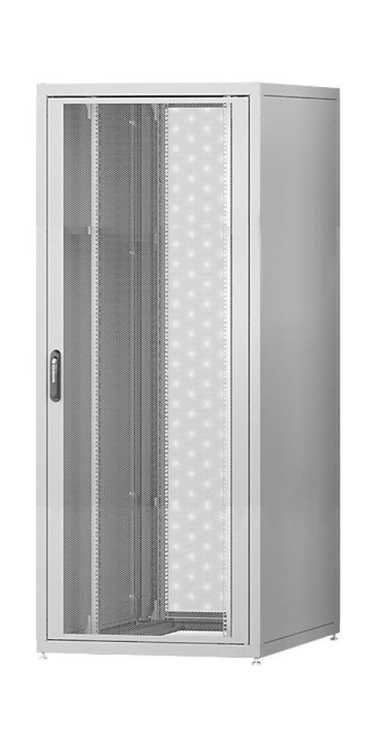 19"-Serverschrank PX Rack SCHÄFER - BxT 800 x 1000 mm - 43 HE - perforierte Türen - lichtgrau
