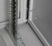 19"-Serverschrank PX Rack SCHÄFER - BxT 800 x 1000 mm - 43 HE - perforierte Türen - lichtgrau