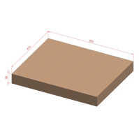 19"-Fachboden / Geräteablage - Tragkraft 40 kg - Tiefe 350 mm - tiefenvariable Befestigung - schwarz