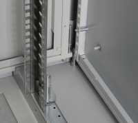 19"-Serverschrank PX Rack SCHÄFER - BxT 800 x 1000 mm - 25 HE - Sichttür/Vollblechtür - lichtgrau