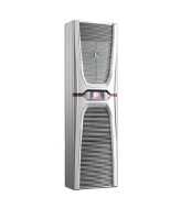 Wandanbau-Kühlgerät Blue e+ von RITTAL - Kühlleistung 4000 W - 380-480 V 3 phasig - B H T 450 x 1600 x 393 - Integrierte elektrische Kondensatverdunstung - Stahlblech - lichtgrau