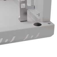 19"-Wandverteiler TAUNUS von IT-BUDGET - 4 HE - 350 mm Tiefe - Sichttür - Schloss - lichtgrau