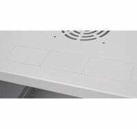 19"-Wandverteiler TAUNUS von IT-BUDGET - 4 HE - 350 mm Tiefe - Vollblechtür - Schloss - lichtgrau