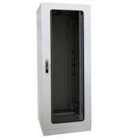 19"-Serverschrank SZE2 - Schutzart IP54 - 42 HE - BxT 800 x 1000 mm - Sichttür - Vollblechtür - Sockel - lichtgrau