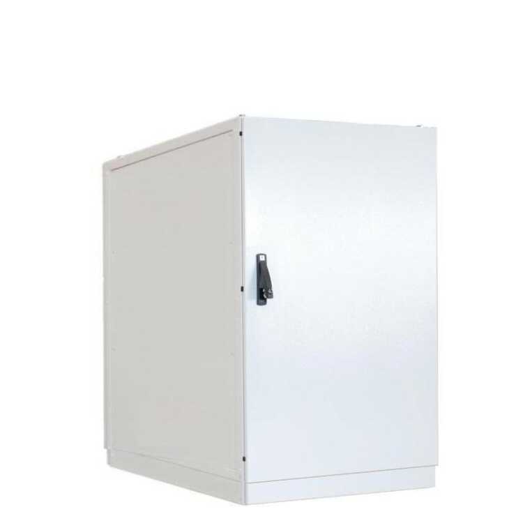 Serverschrank SZE2 mit Klimaanlage von Cosmotec/Stulz - Kühlleistung 300 - 5600 W - 33 HE - 800x1000 mm - Vollblechtüren - Sockel - lichtgrau