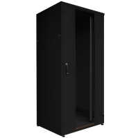 19"-Serverschrank SZB IT - 42 HE - 800 x 1000mm - Sichttür - Vollblechtür - schwarz