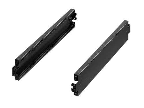 Sockel-Blenden seitlich für VX IT, TE8000 mit Tiefe 1000 mm - optimierte Version - 100 mm Höhe - schwarz