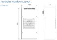 Cosmotec/Stulz CVO05002208000 PROTHERM Outdoor Seitenanbau-Kühlgerät - IP54 - 230 V - 550 W Kühlleistung