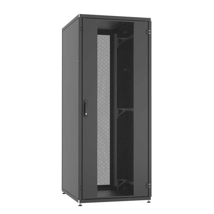 19-Serverschrank SZB IT - 42 HE - 800 x 1000 mm - perforierte Türen - schwarz