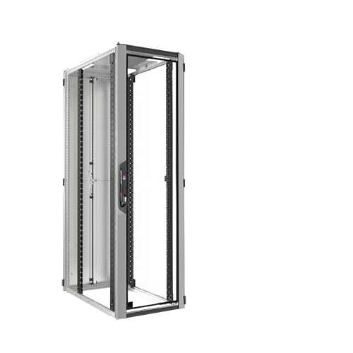 19"-Serverschrank VX IT von RITTAL - 42 HE - 600x1000mm - Sichttür - Vollblechtür - o.Seitenteile - lichtgrau