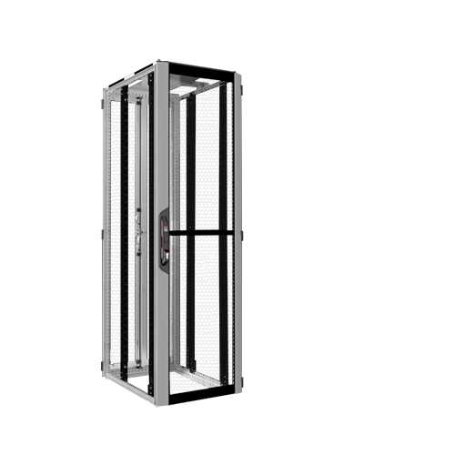 19"-Serverschrank VX IT von RITTAL - 42 HE - 600x800 mm - perforierte Türen - o.Seitenwände - lichtgrau