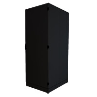 IS-1 Serverrack SCHÄFER mit Cosmotec/Stulz Kühlgerät - Kühlleistung 300 bis 5200 W - Sichttür - Vollblechtür - 43 HE - 800x1000 mm - Sockel - schwarz