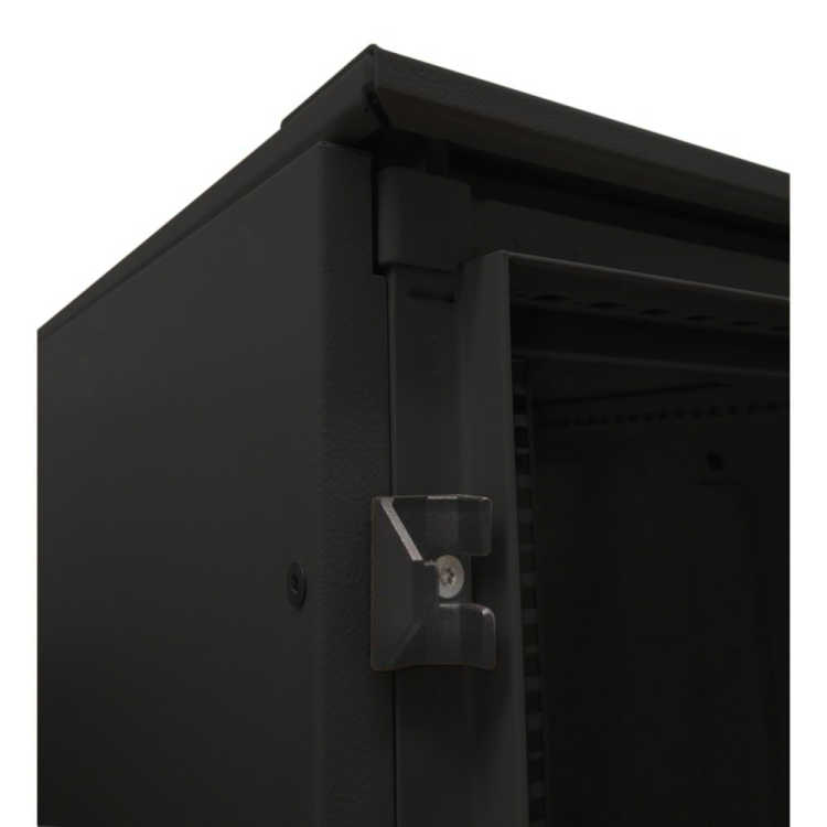 IS-1 Serverschrank SCHÄFER mit Cosmotec/Stulz Kühlgerät - Kühlleistung 300 bis 5600 W - Sichttür - Vollblechtür - 25 HE - 600x1000 mm - Sockel - schwarz