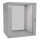 19"-Netzwerkschrank TAUNUS von IT-BUDGET - 12 HE - 600 mm Tiefe - Sichttür - 19"-Ebene vo+hi - abschließbar - lichtgrau