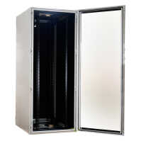 Schallgedämmter 19"-Serverschrank VX IT Rack RITTAL - bis 85% silenced - 42 HE - BxT 800x800 mm - Sicht-/Vollblechtür - lichtgrau