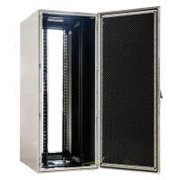 Schallgedämmter 19"-Serverschrank VX IT Rack RITTAL - bis 85% silenced - 42 HE - BxT 800x800 mm - Sicht-/Vollblechtür - lichtgrau