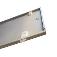 19"-Netzwerkschrank SWA von IT-BUDGET - 9 HE - BxT 570 x 450 mm - Sichttür - Seiten abnehmbar - Wand- + Standmontage - lichtgrau