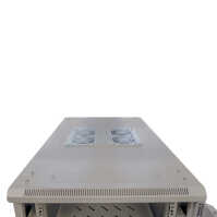 19"-Serverschrank SRK von IT-BUDGET - Komplettset - 27 HE - BxT 600x1000 mm - Sicht-/Vollblechtür - 4 Aktiv-Lüfter - Flatpack - lichtgrau