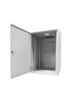 19"-Serverschrank SJB - 18 HE - BxT 600x800 mm - Vollblechtür - Rückwand - lichtgrau