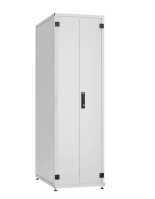 19"-Netzwerkschrank SZB IT - 42 HE - 600 x 600 mm - geteilte Doppel-Vollblechtüren vorne und hinten - lichtgrau